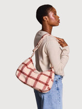Rosa pink tartan Crossbody Bag | Hindbag
