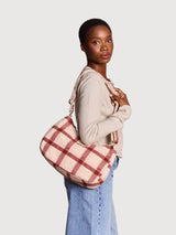 Rosa pink tartan Crossbody Bag | Hindbag