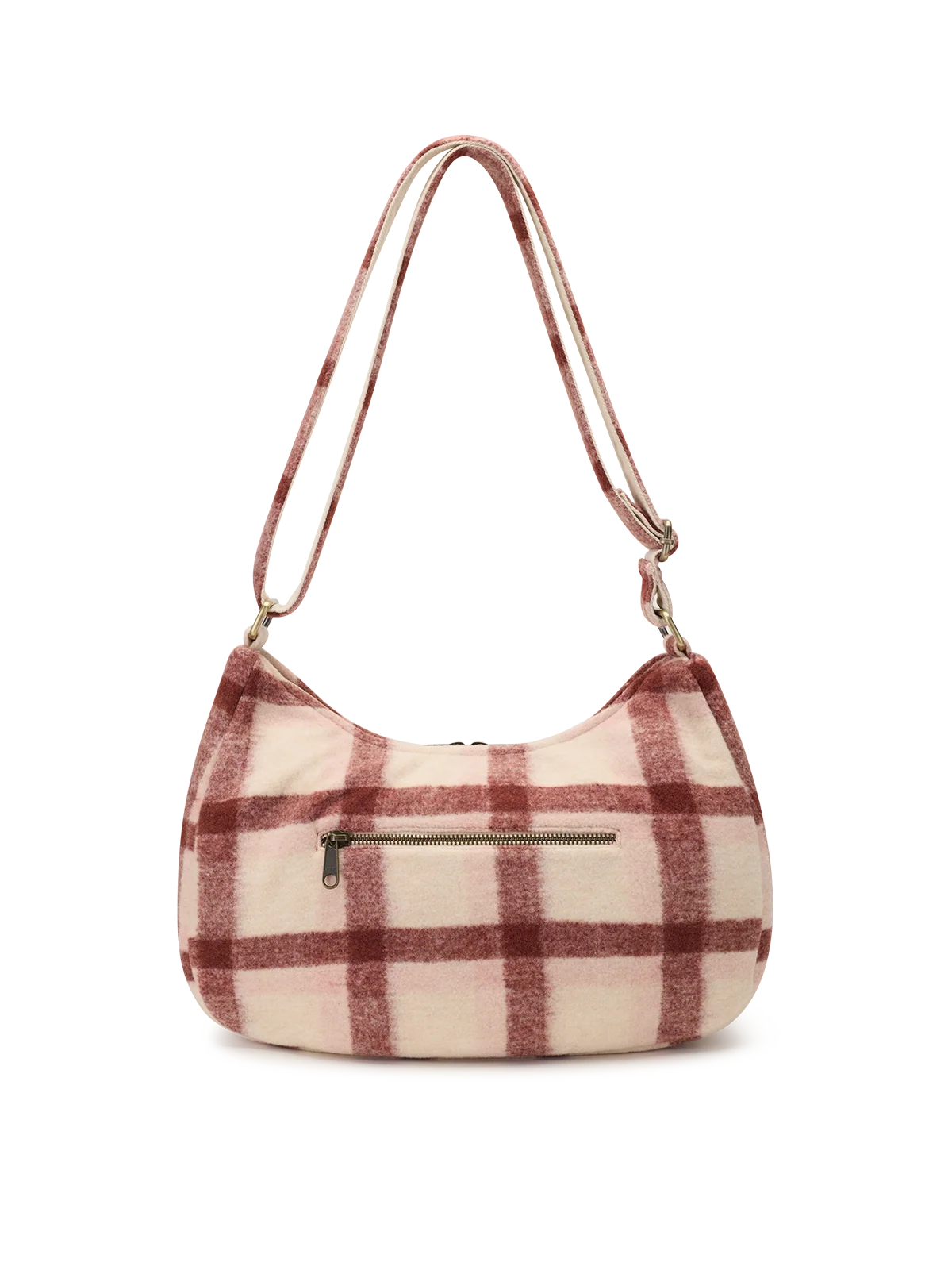 Rosa pink tartan Crossbody Bag | Hindbag