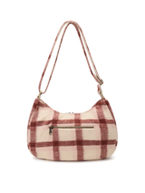 Rosa pink tartan Crossbody Bag | Hindbag