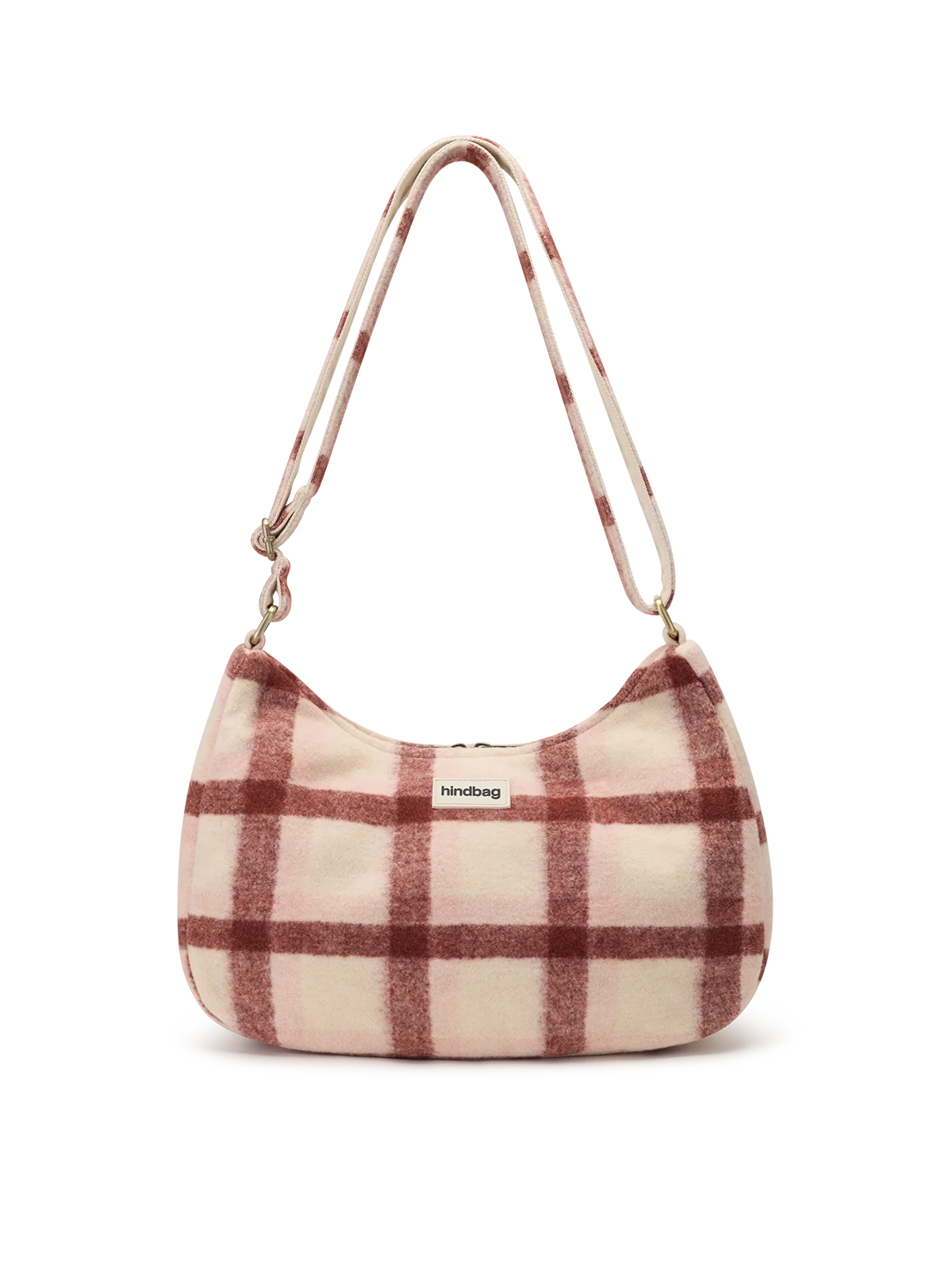 Rosa pink tartan Crossbody Bag | Hindbag