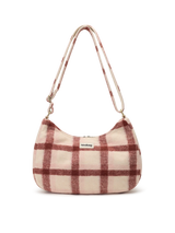 Rosa pink tartan Crossbody Bag | Hindbag