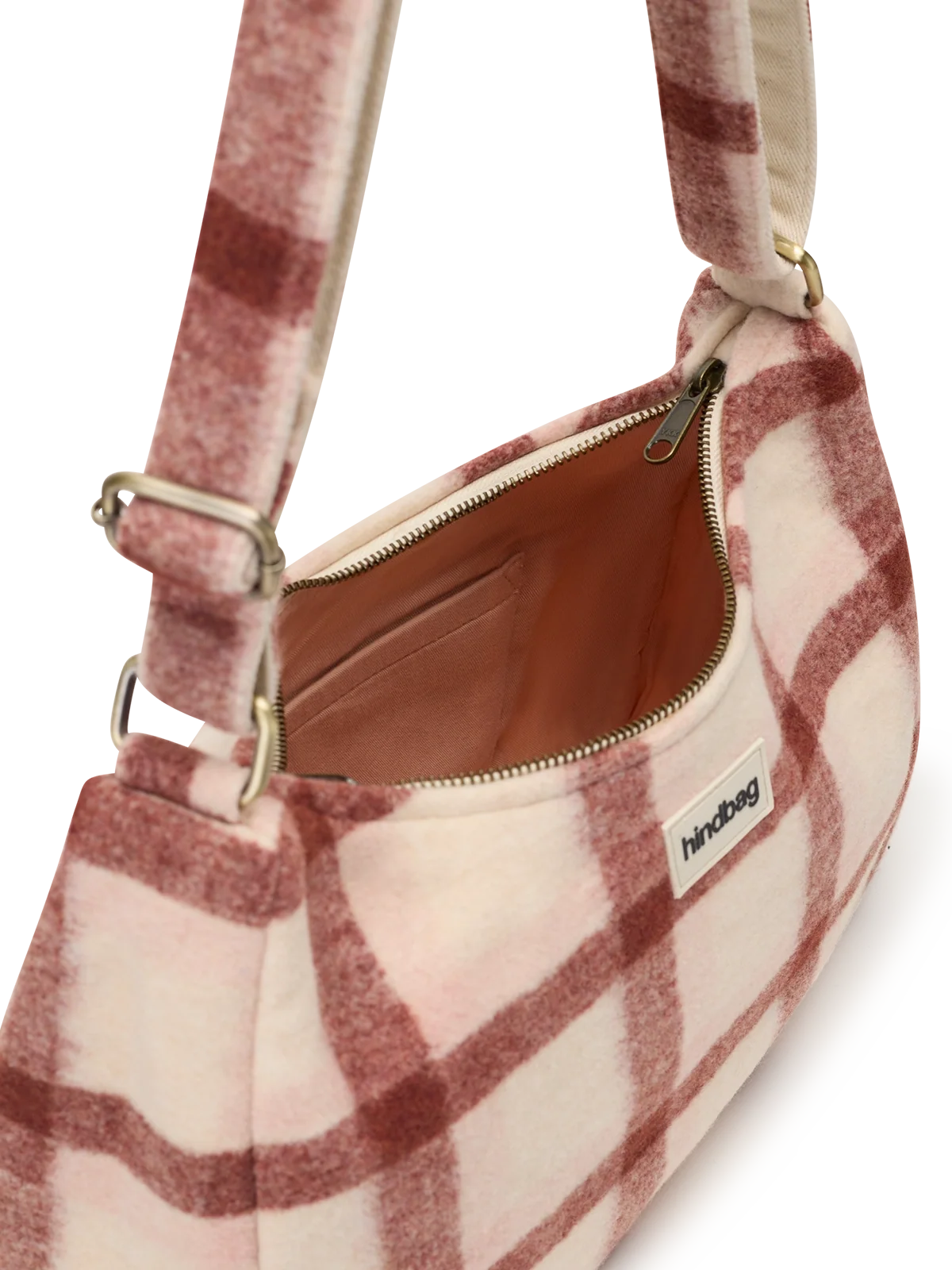 Rosa pink tartan Crossbody Bag | Hindbag