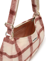 Rosa pink tartan Crossbody Bag | Hindbag