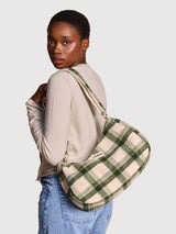 Rosa green tartan Crossbody Bag| Hindbag