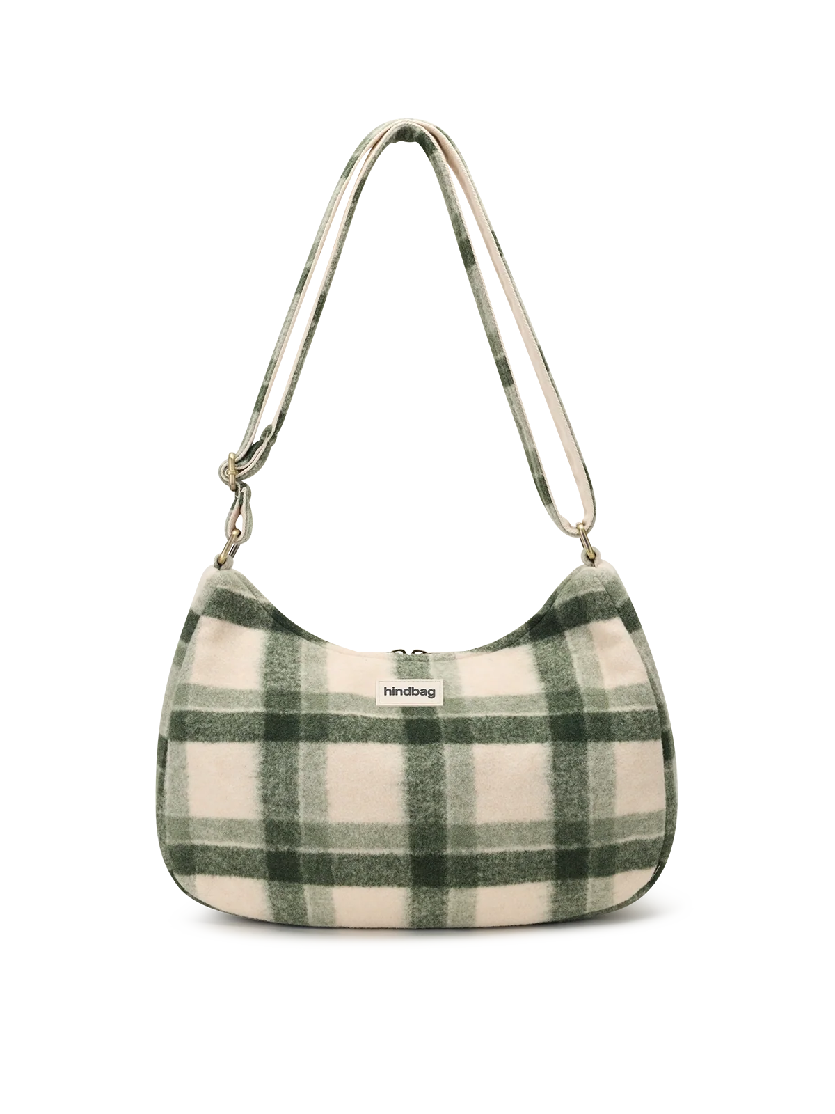 Rosa green tartan Crossbody Bag| Hindbag