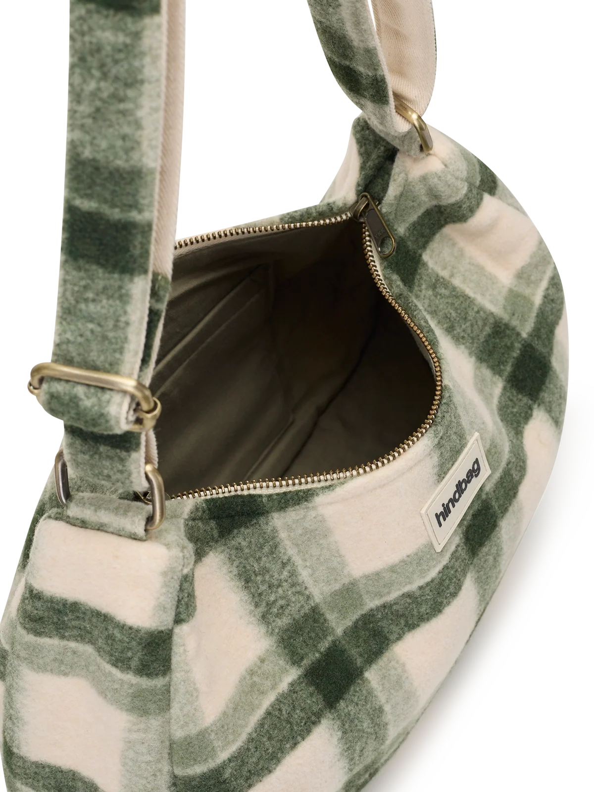 Rosa green tartan Crossbody Bag| Hindbag