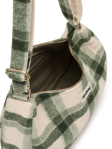 Rosa green tartan Crossbody Bag| Hindbag