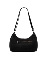 Rosa Large shoulder bag, black corduroy | Hindbag