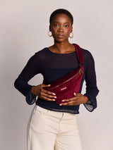Sasha burgundy corduroy Bum Bag | Hindbag