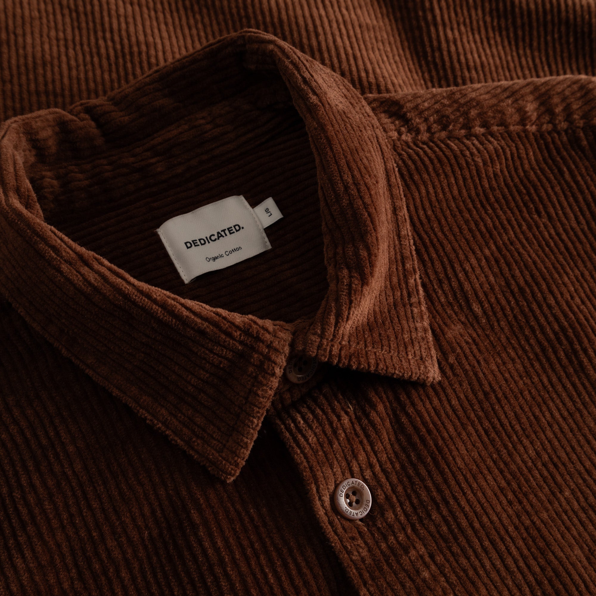 Hemd Kil Cord Cappuccino Braun | DEDICATED