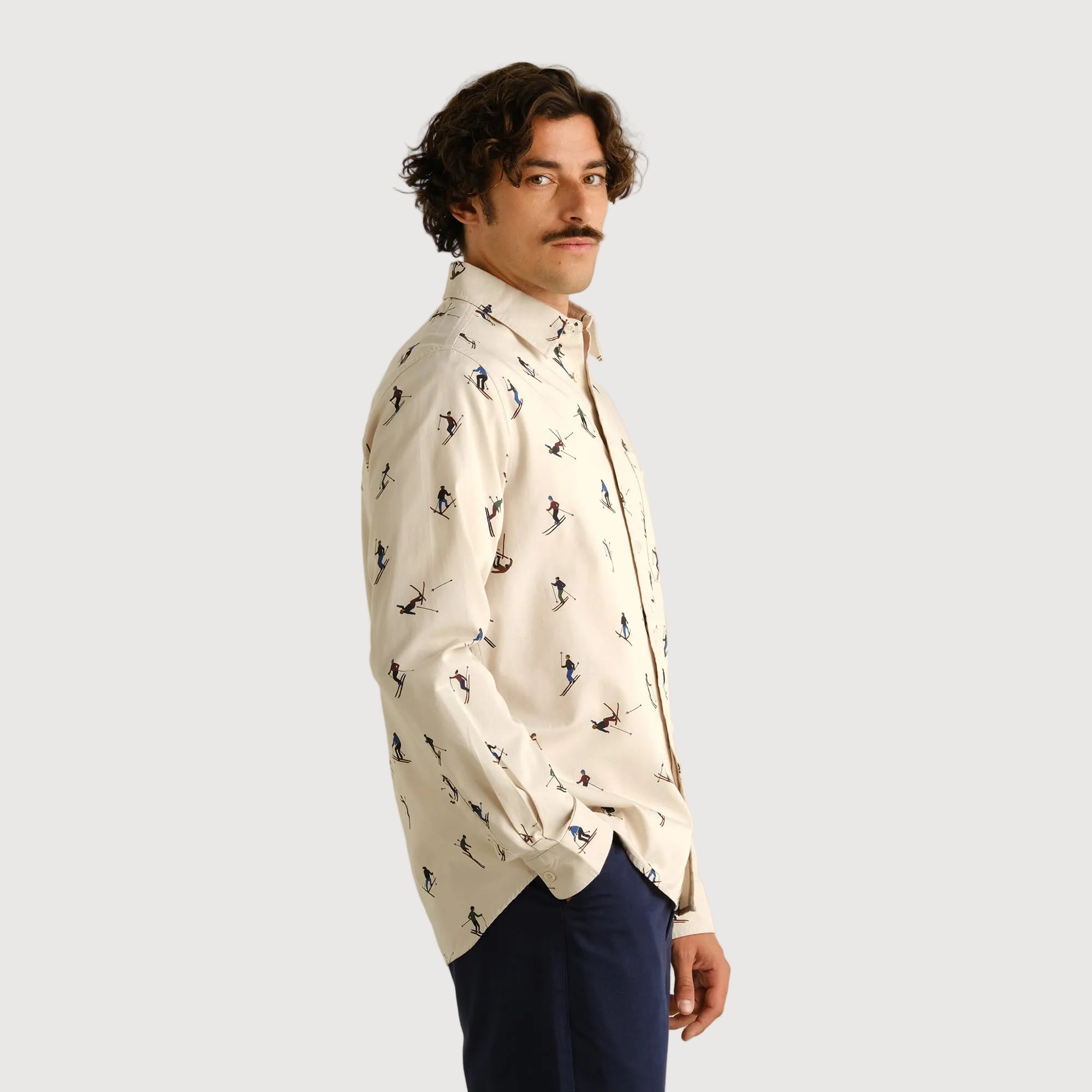 Shirt Lunnevik Ski Team Haferweiß | DEDICATED