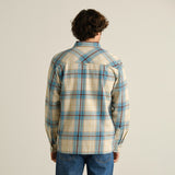Shirt Rute Flannel Tartan Check Oat White | DEDICATED
