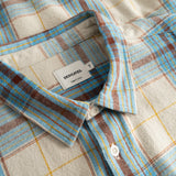 Shirt Rute Flannel Tartan Check Oat White | DEDICATED