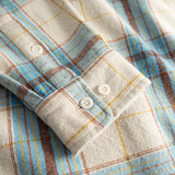 Shirt Rute Flannel Tartan Check Oat White | DEDICATED