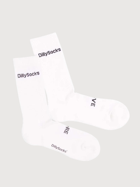 Calzini logo bianchi | Dillysocks