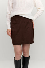 Sue Women's Mini Skirt – Dark Brown | Makia