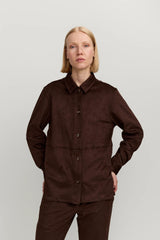 Camicia da donna Sue – Marrone Scuro | Makia