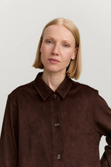 Camicia da donna Sue – Marrone Scuro | Makia