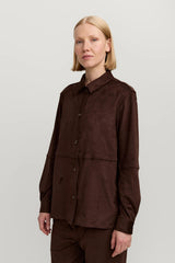 Camicia da donna Sue – Marrone Scuro | Makia