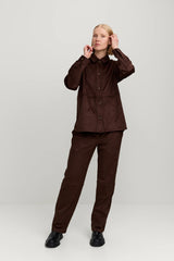 Camicia da donna Sue – Marrone Scuro | Makia