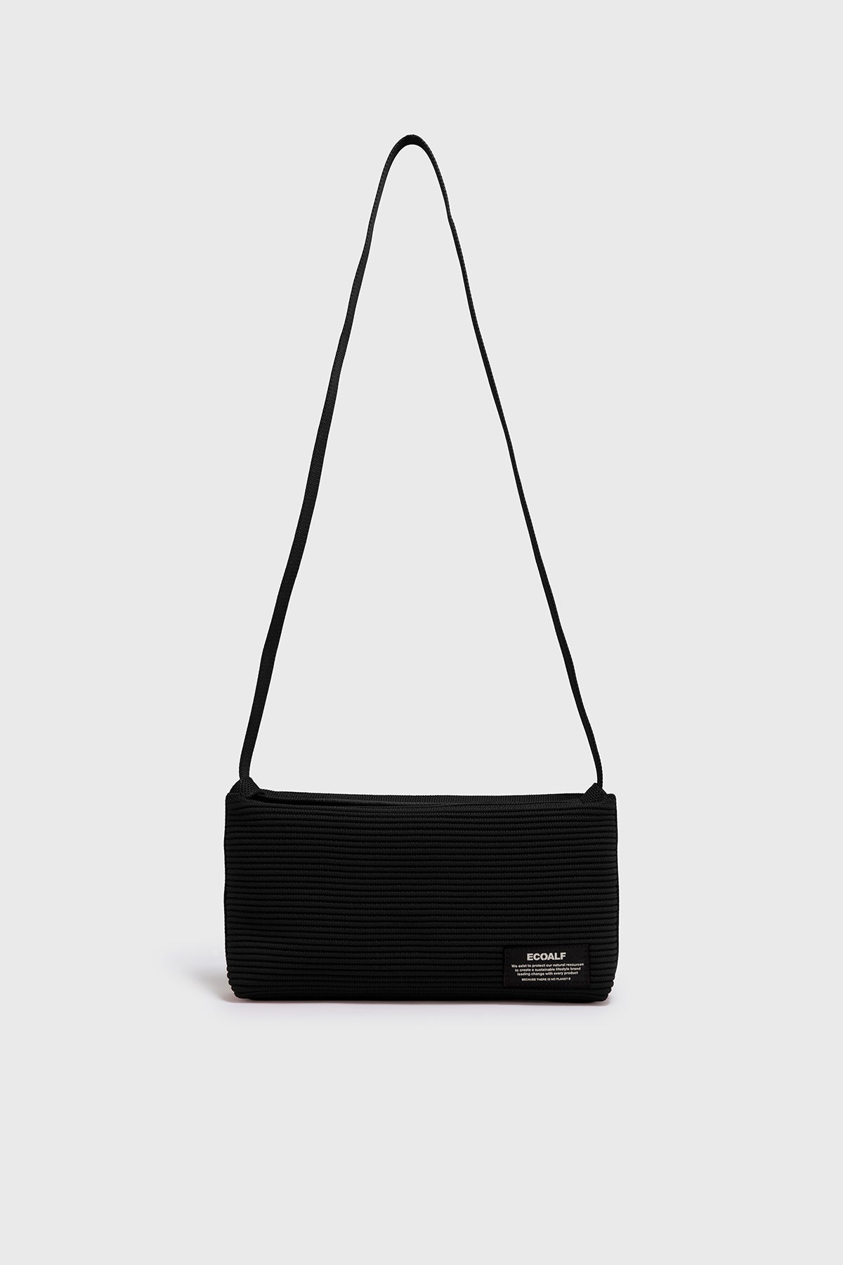 Borsa baguette regolabile Tika Otto nera | ECOALF
