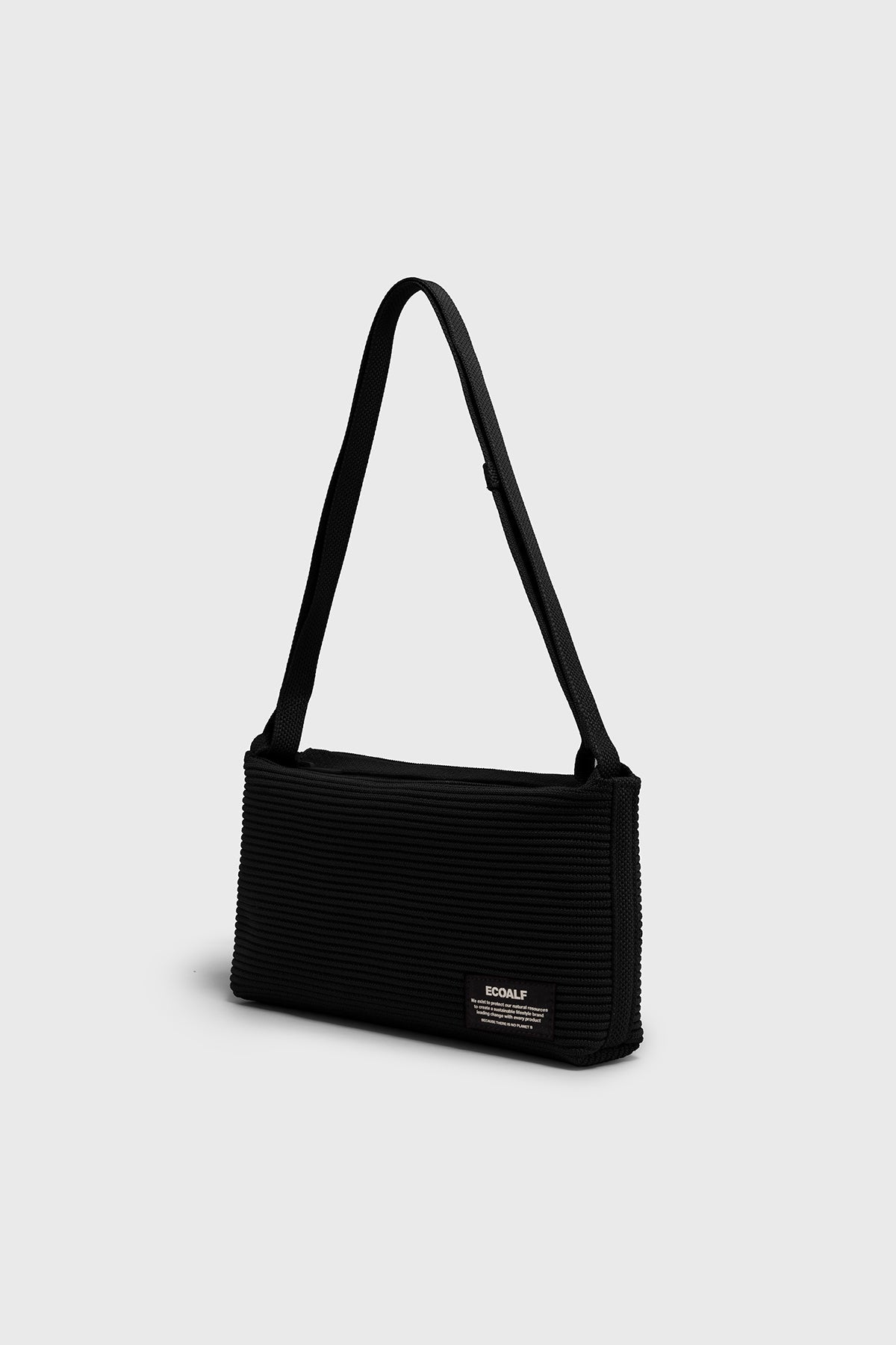 Borsa baguette regolabile Tika Otto nera | ECOALF