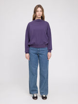 SweatShirt Fleece Turtleneck PurpleIndigo | MAZINE