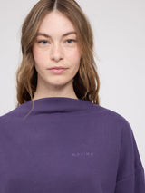 SweatShirt Fleece Turtleneck PurpleIndigo | MAZINE
