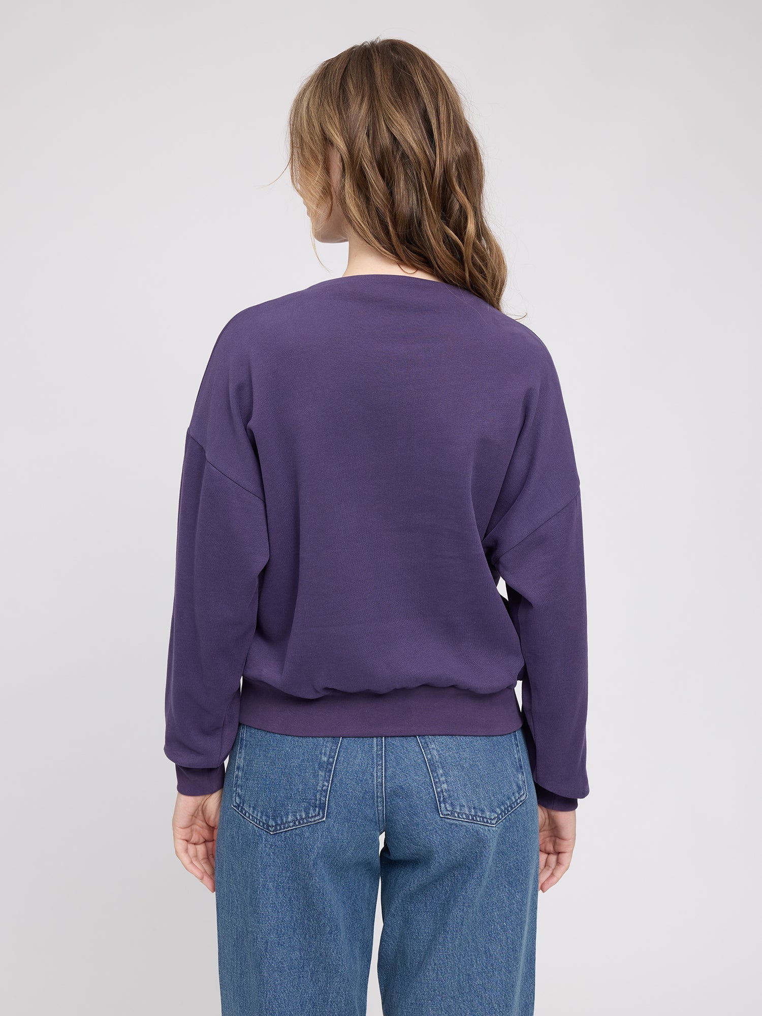 SweatShirt Fleece Turtleneck PurpleIndigo | MAZINE