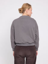 Felpa a Collo Alto Calda Color Fango Donna | MAZINE