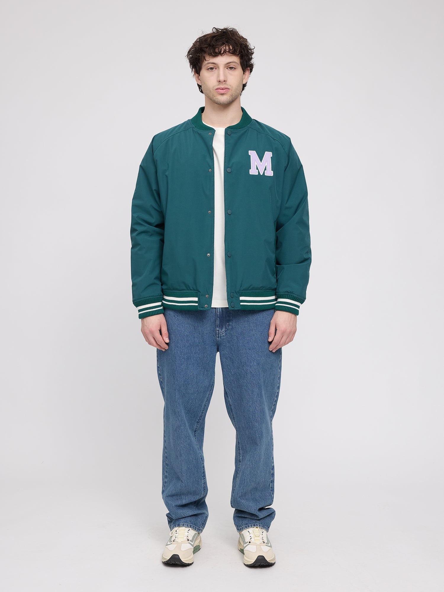 Jacket Varsity Deep Teal Man | MAZINE