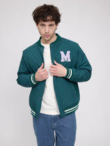 Jacket Varsity Deep Teal Man | MAZINE