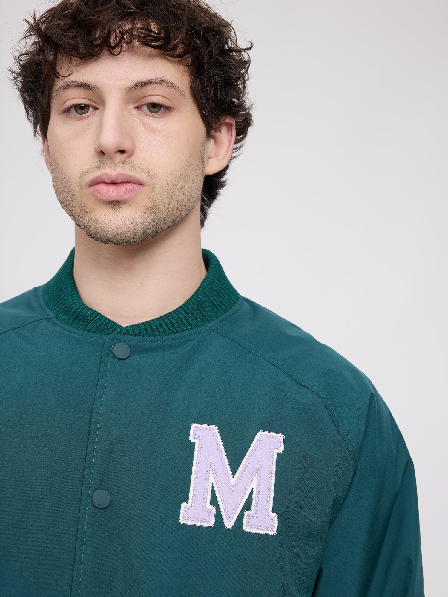 Jacket Varsity Deep Teal Man | MAZINE