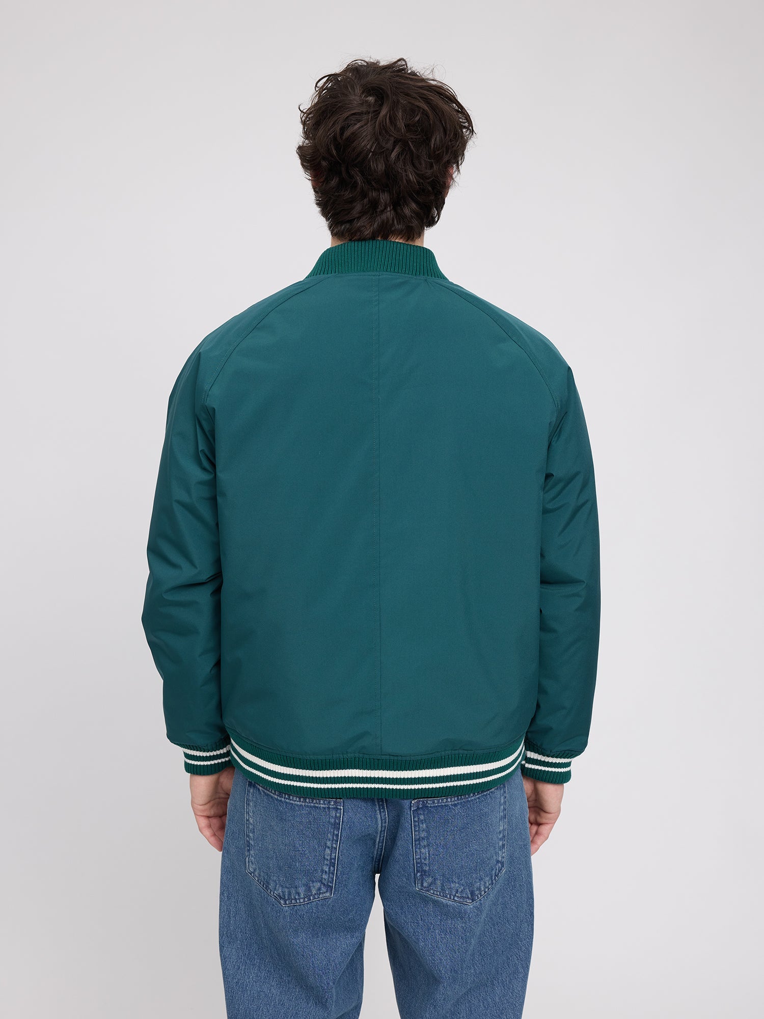 Jacket Varsity Deep Teal Man | MAZINE