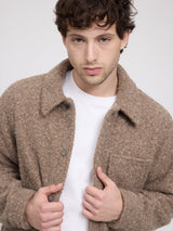 Giacca Uomo Vegan Wool Walnut | MAZINE