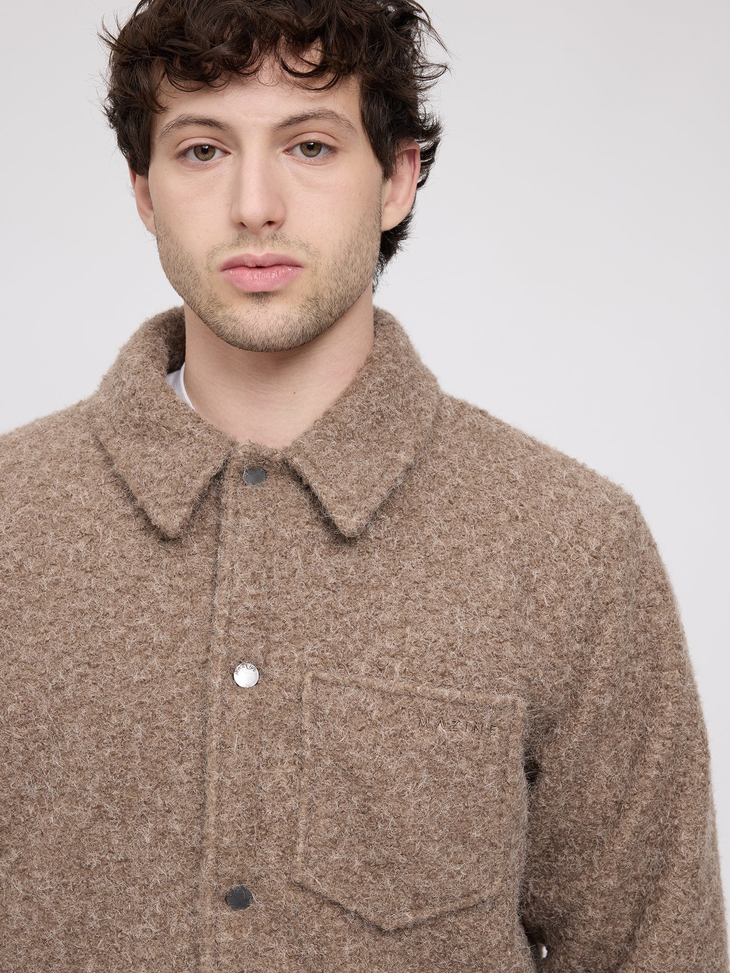 Giacca Uomo Vegan Wool Walnut | MAZINE