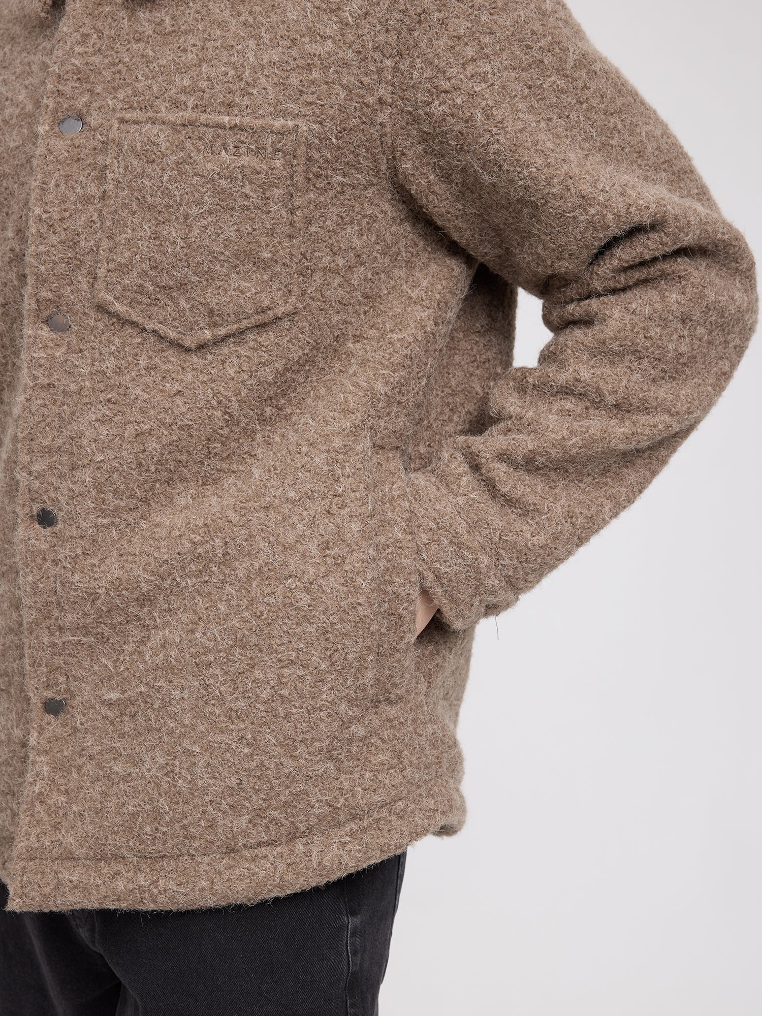 Giacca Uomo Vegan Wool Walnut | MAZINE