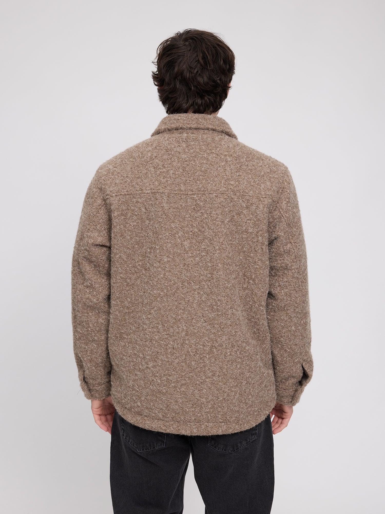 Giacca Uomo Vegan Wool Walnut | MAZINE
