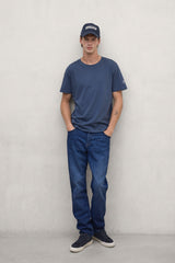 T-shirt Vent da uomo blu acciaio | ECOALF