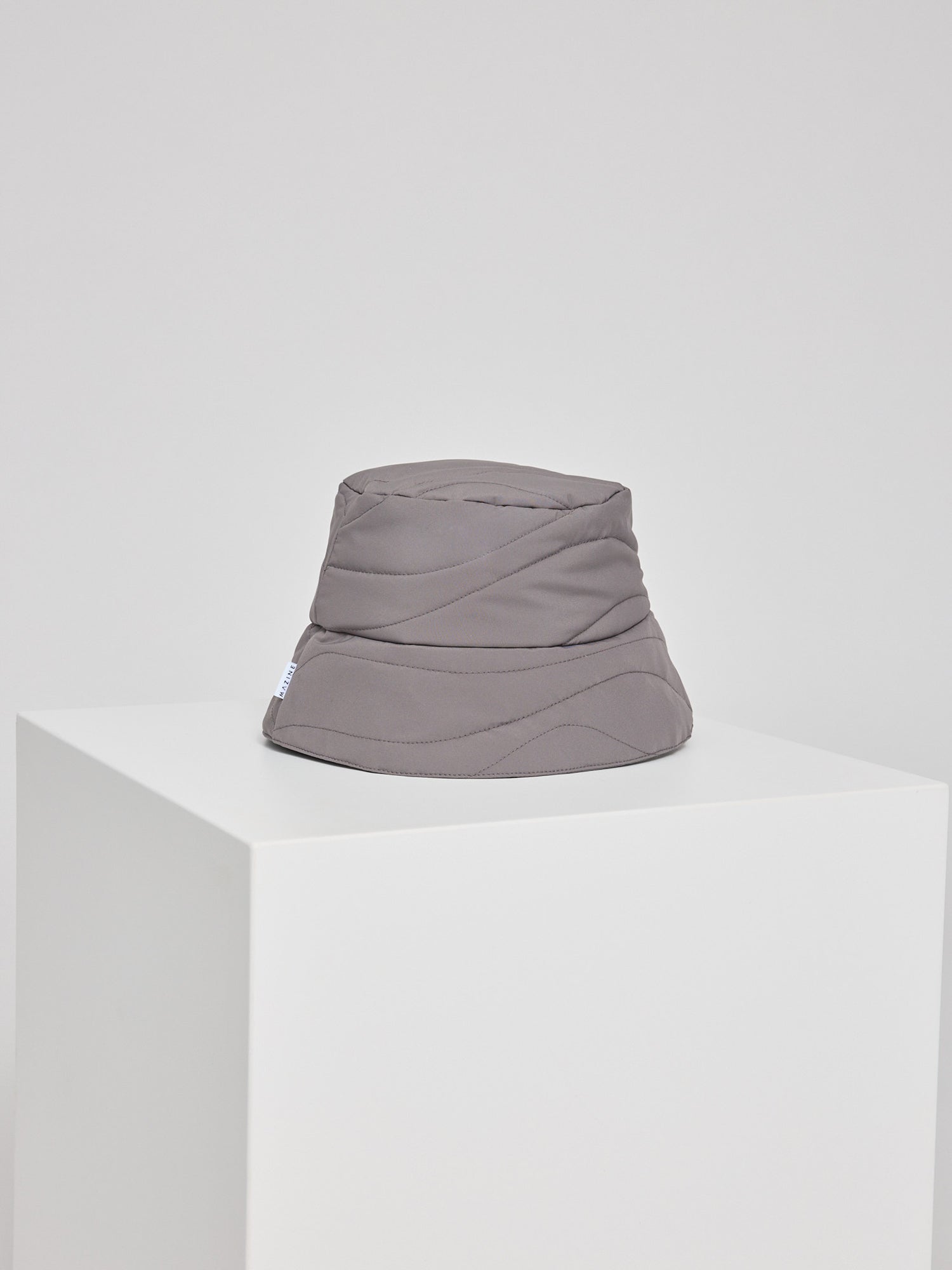 Waves Quilt Padded Bucket Hat Warm Mud | MAZINE