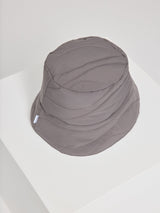 Waves Quilt Padded Bucket Hat Warm Mud | MAZINE
