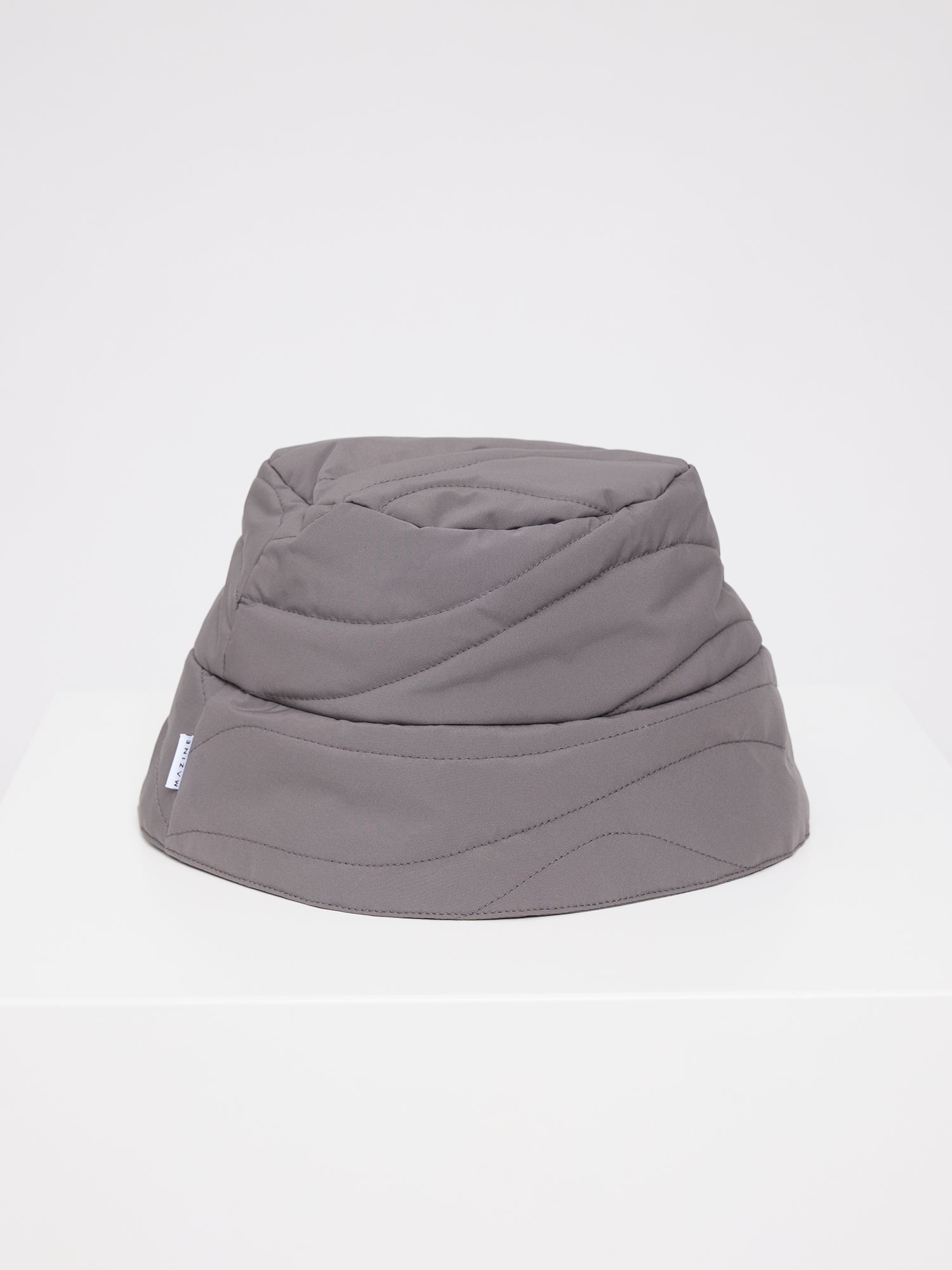 Waves Quilt Padded Bucket Hat Warm Mud | MAZINE