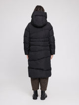Steppmantel Waves Quilt Puffer Schwarz Damen | MAZINE