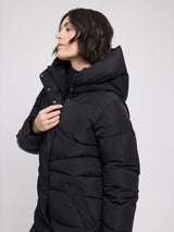 Steppmantel Waves Quilt Puffer Schwarz Damen | MAZINE