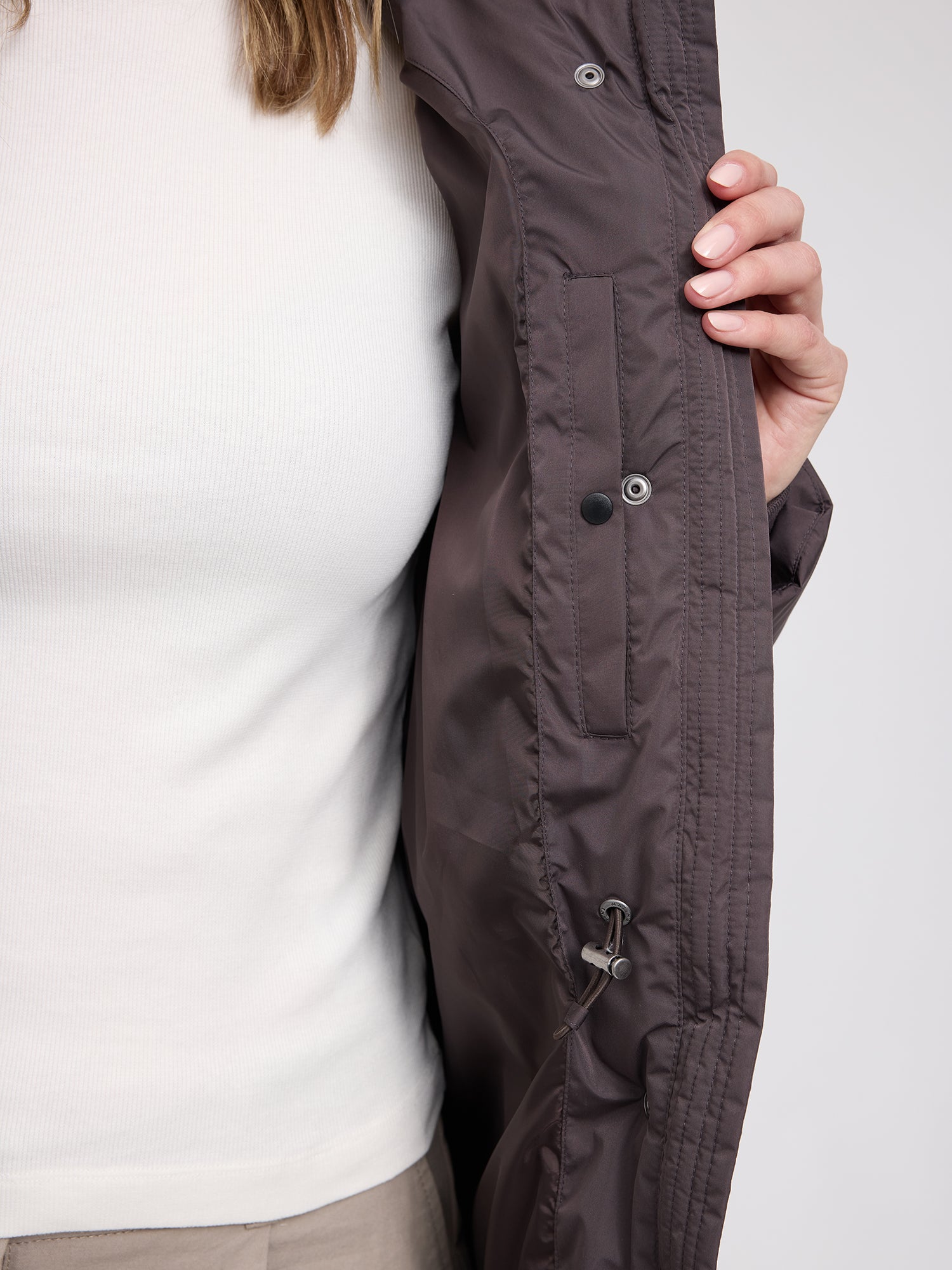 Jacket Waves Quilt Short Puffer Auberginenfarben | MAZINE