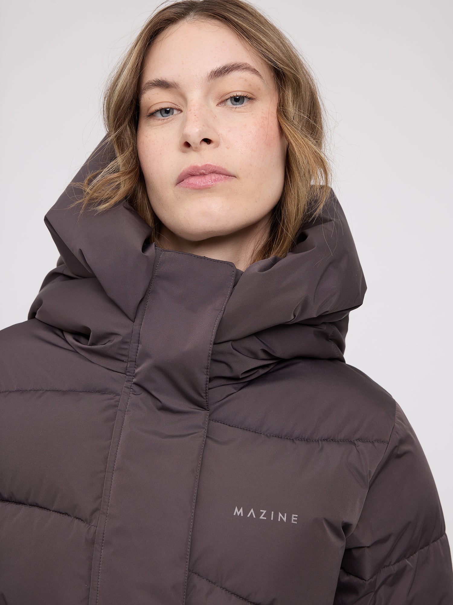 Jacket Waves Quilt Short Puffer Auberginenfarben | MAZINE