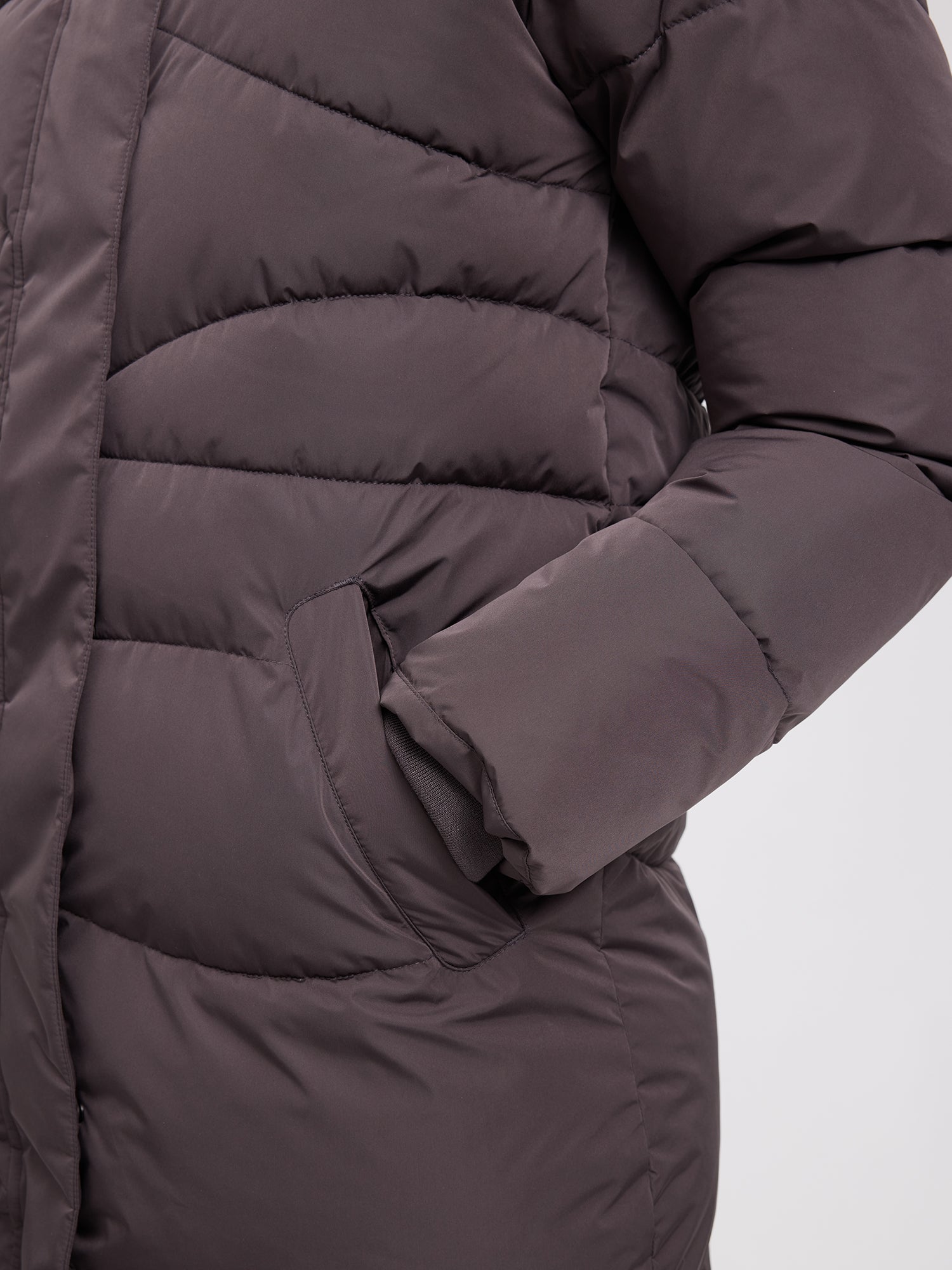 Jacket Waves Quilt Short Puffer Auberginenfarben | MAZINE