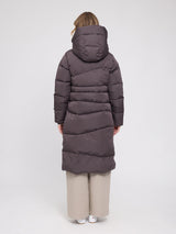Jacket Waves Quilt Short Puffer Auberginenfarben | MAZINE