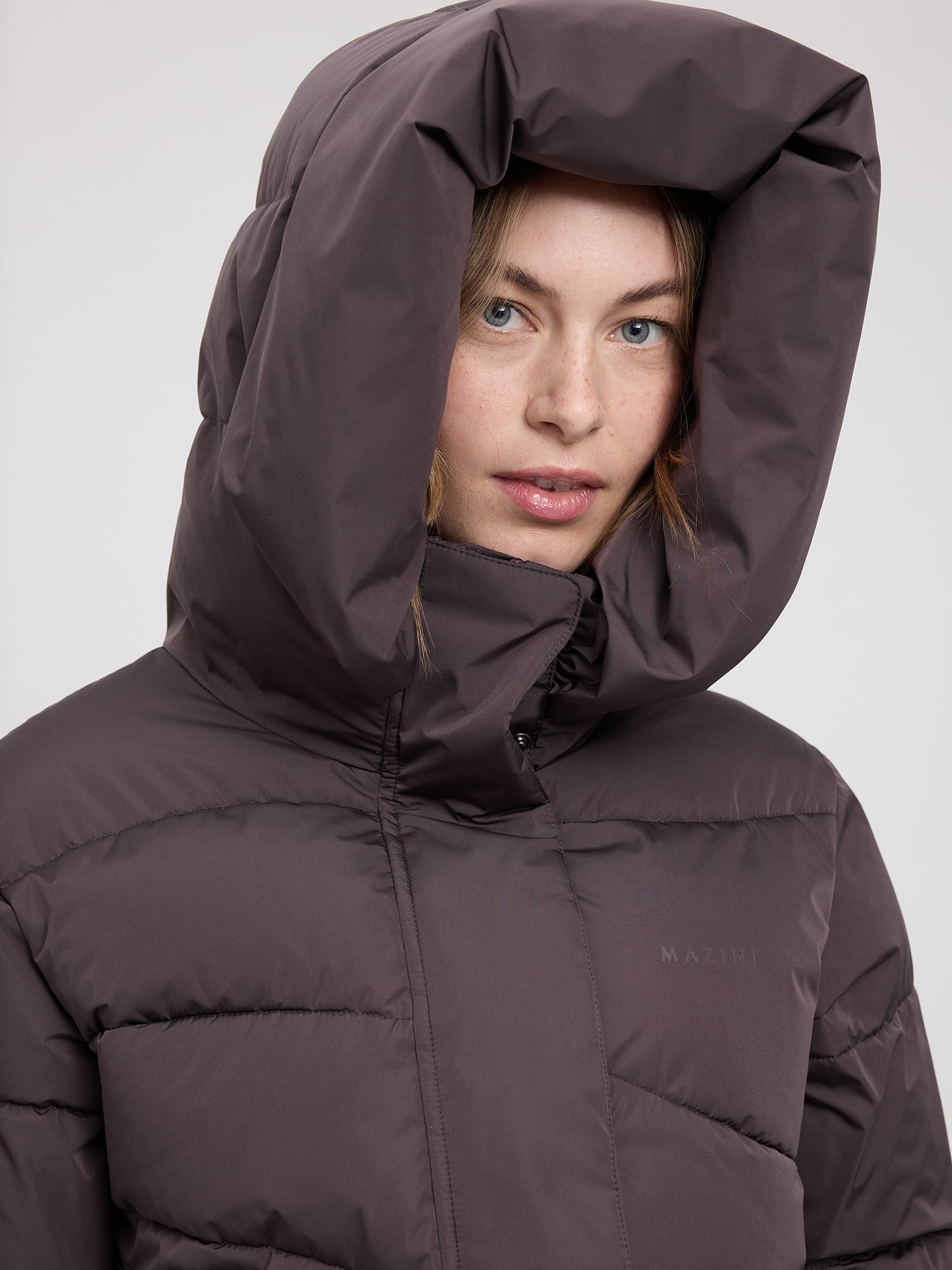 Jacket Waves Quilt Short Puffer Auberginenfarben | MAZINE